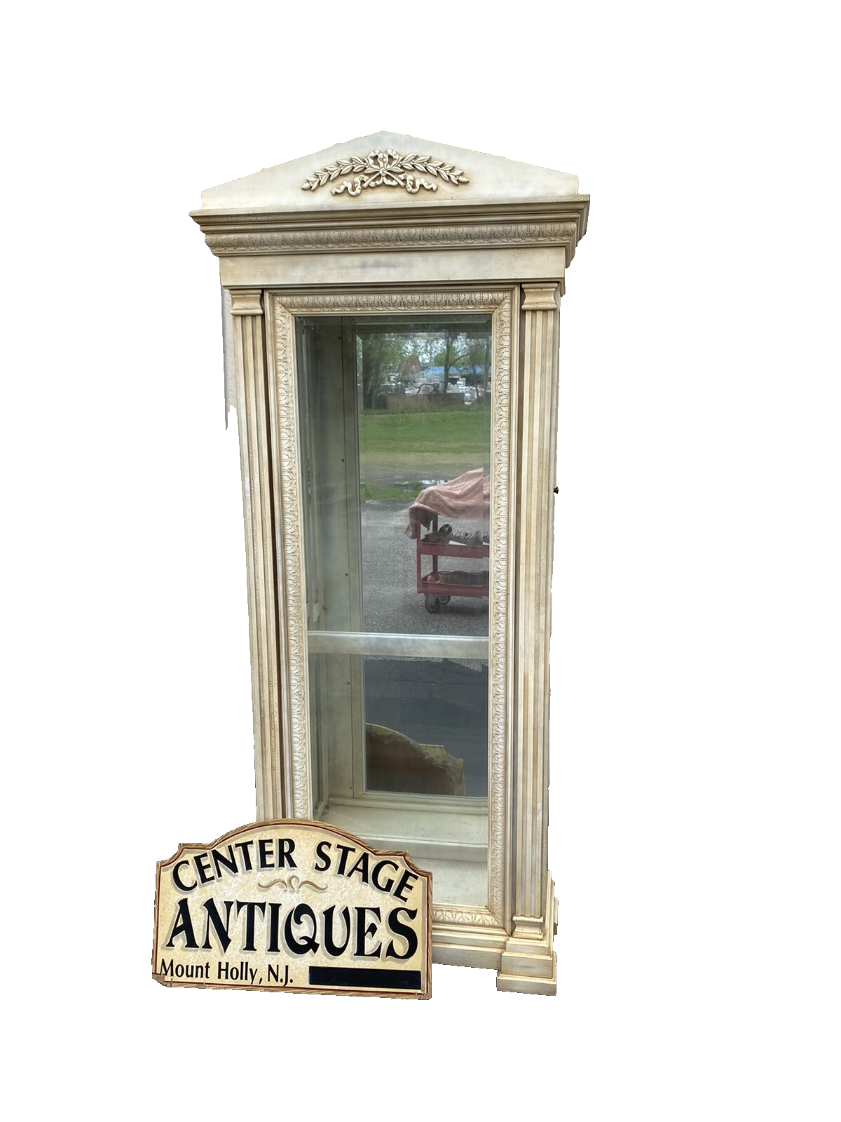 65379  Modern White Curio China Cabinet