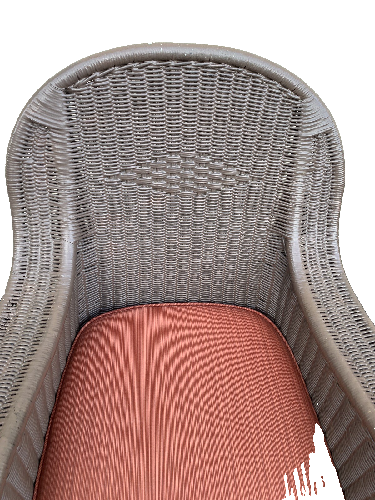 66020   Antique Victorian Wicker  Sofa Couch Armchair Chair with 2 lamps