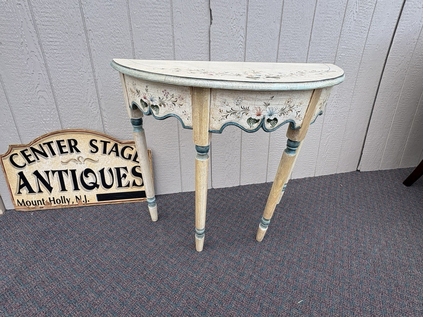 67049 Hand Painted Console Table Stand Sideboard Server