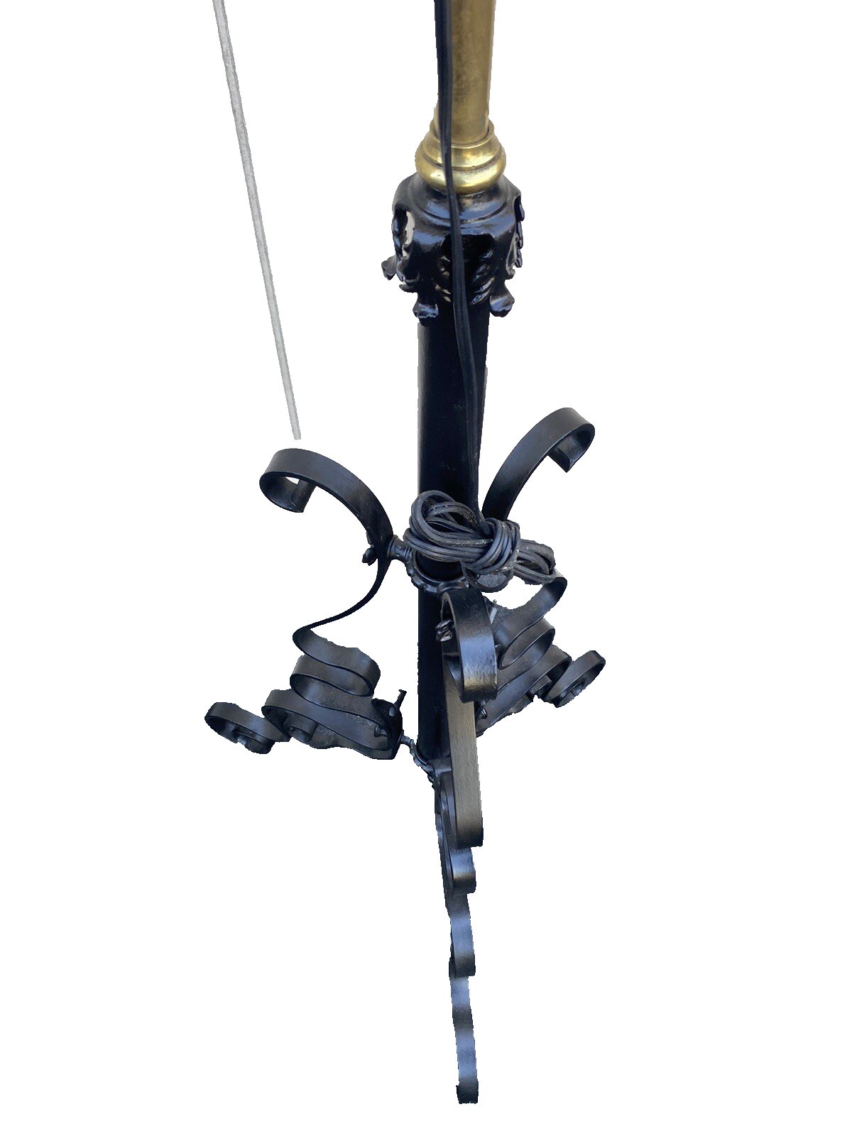 65615  Adjustable Iron Antique Piano Lamp w/ Shade