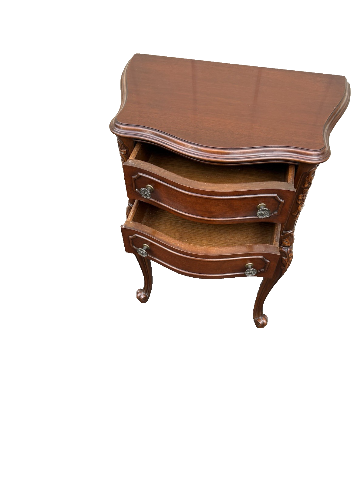 66835 Antique French Louis XV Nightstand End Table Stand