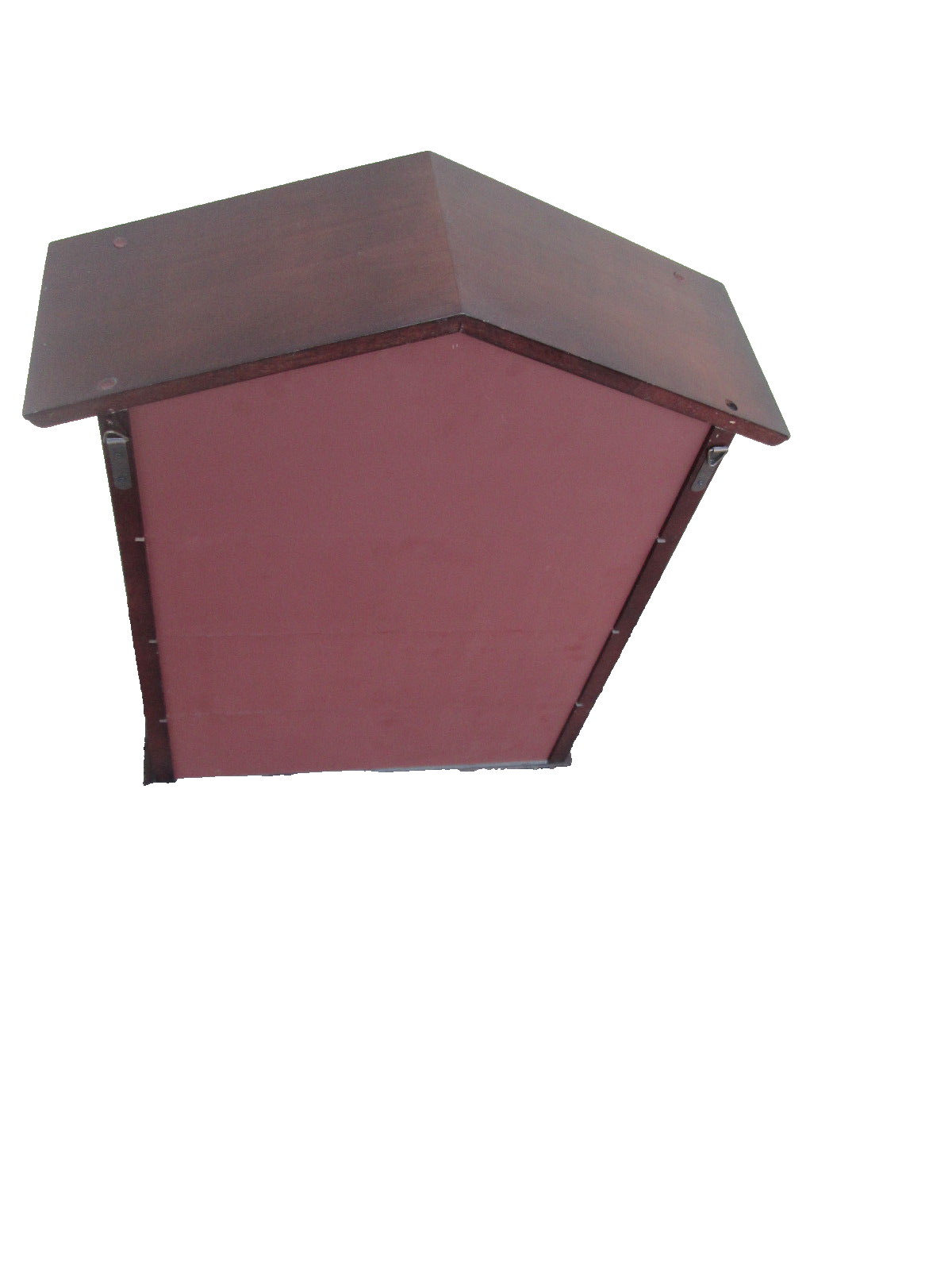 52122 Mahogany Open Glass Shelves Curio Whatnot Wall Shelf