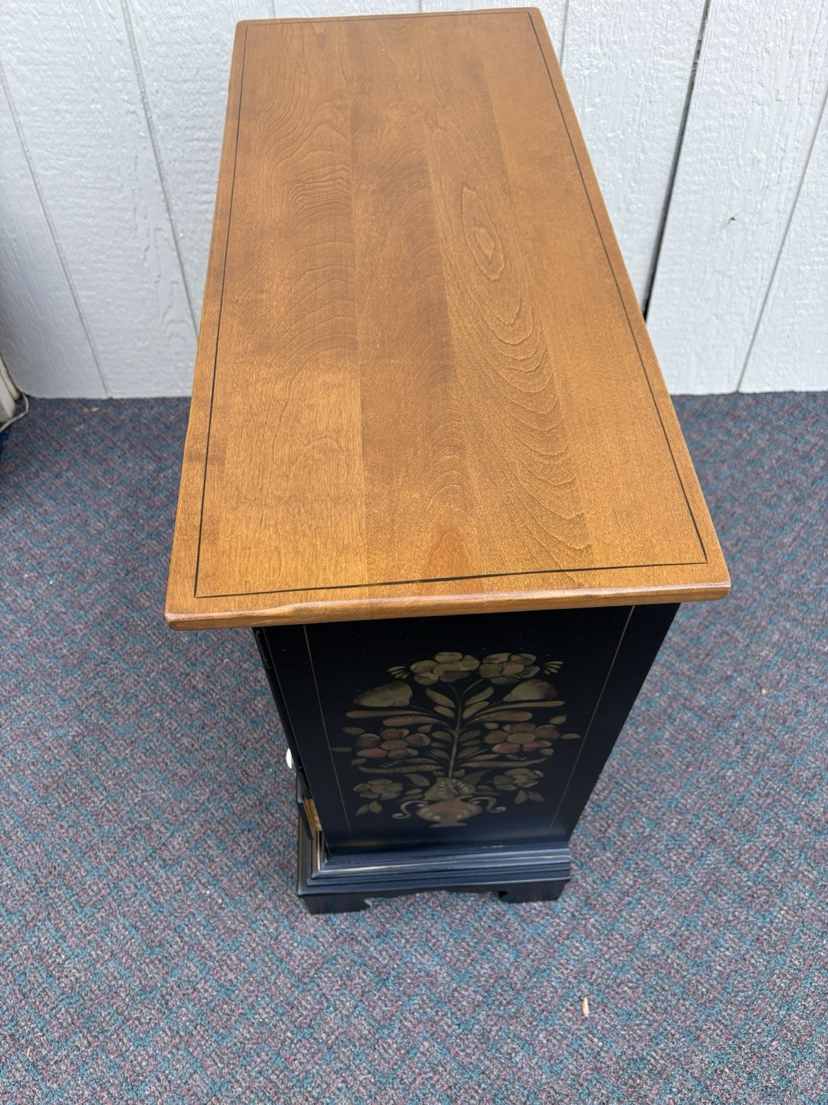 67128 ETHAN ALLEN Storage Cabinet Chest with Mirror