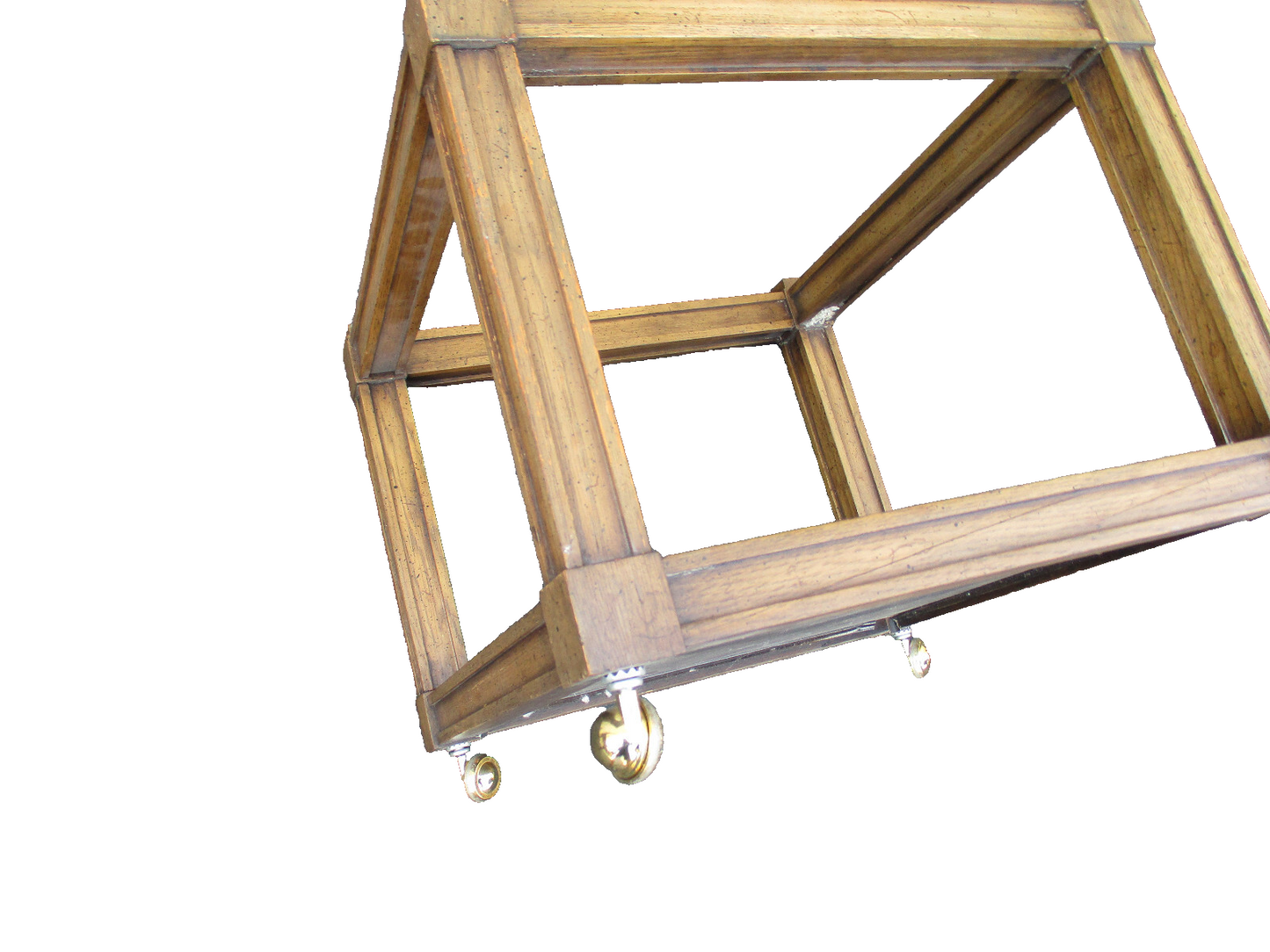 64561 MCM Modern THICK GLASS Top Coffee Table Stand