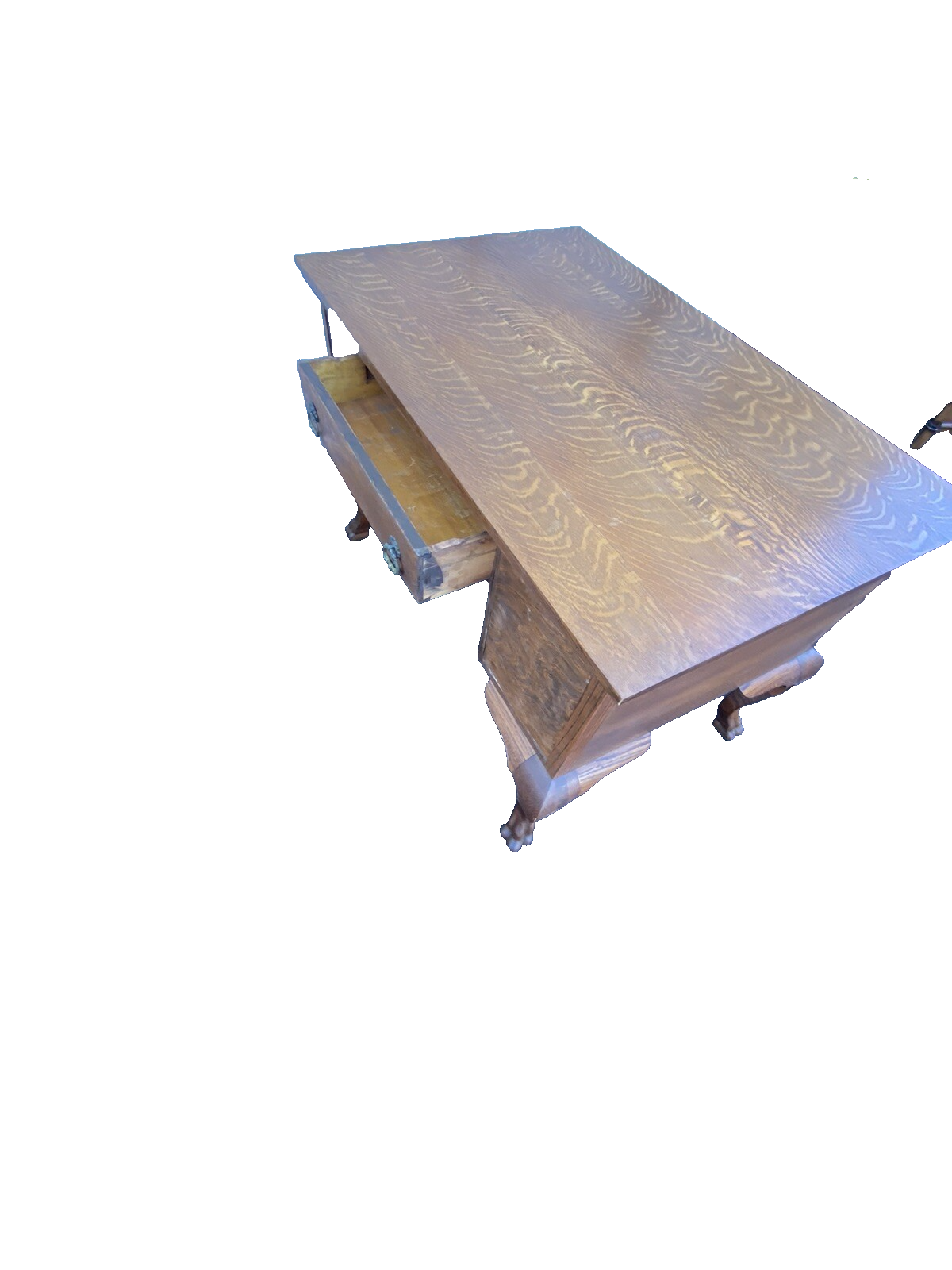 66276 Antique Victorian Oak Partners Desk