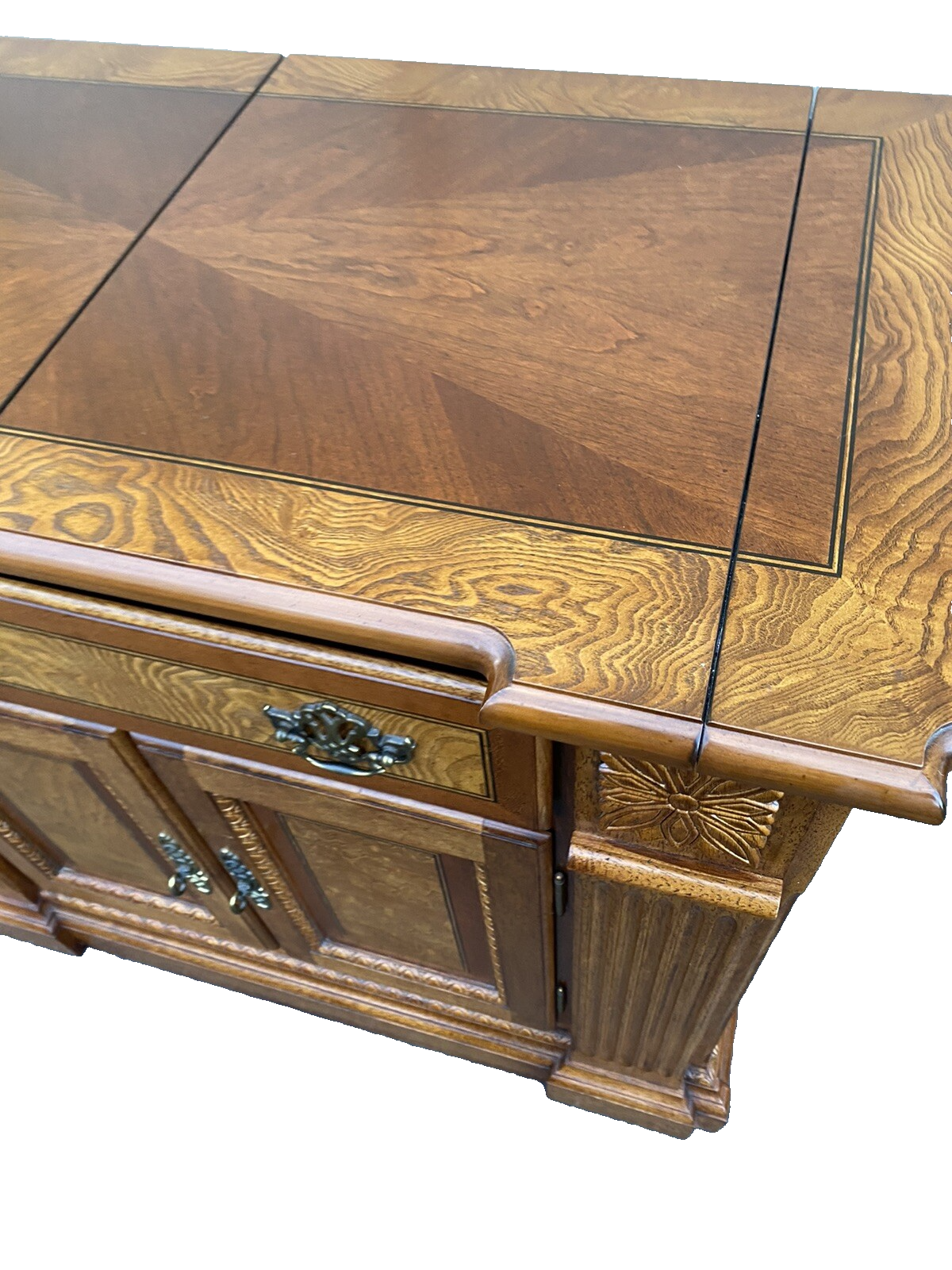 66098 Mahogany Universal Furniture Bar Cart Sideboard Server Cabinet