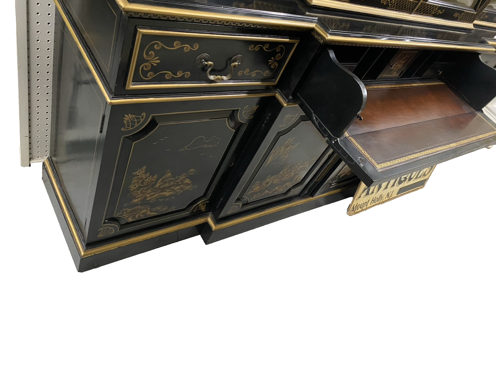 65944 Oriental KEN HILL  Furniture Breakfront China Cabinet Curio