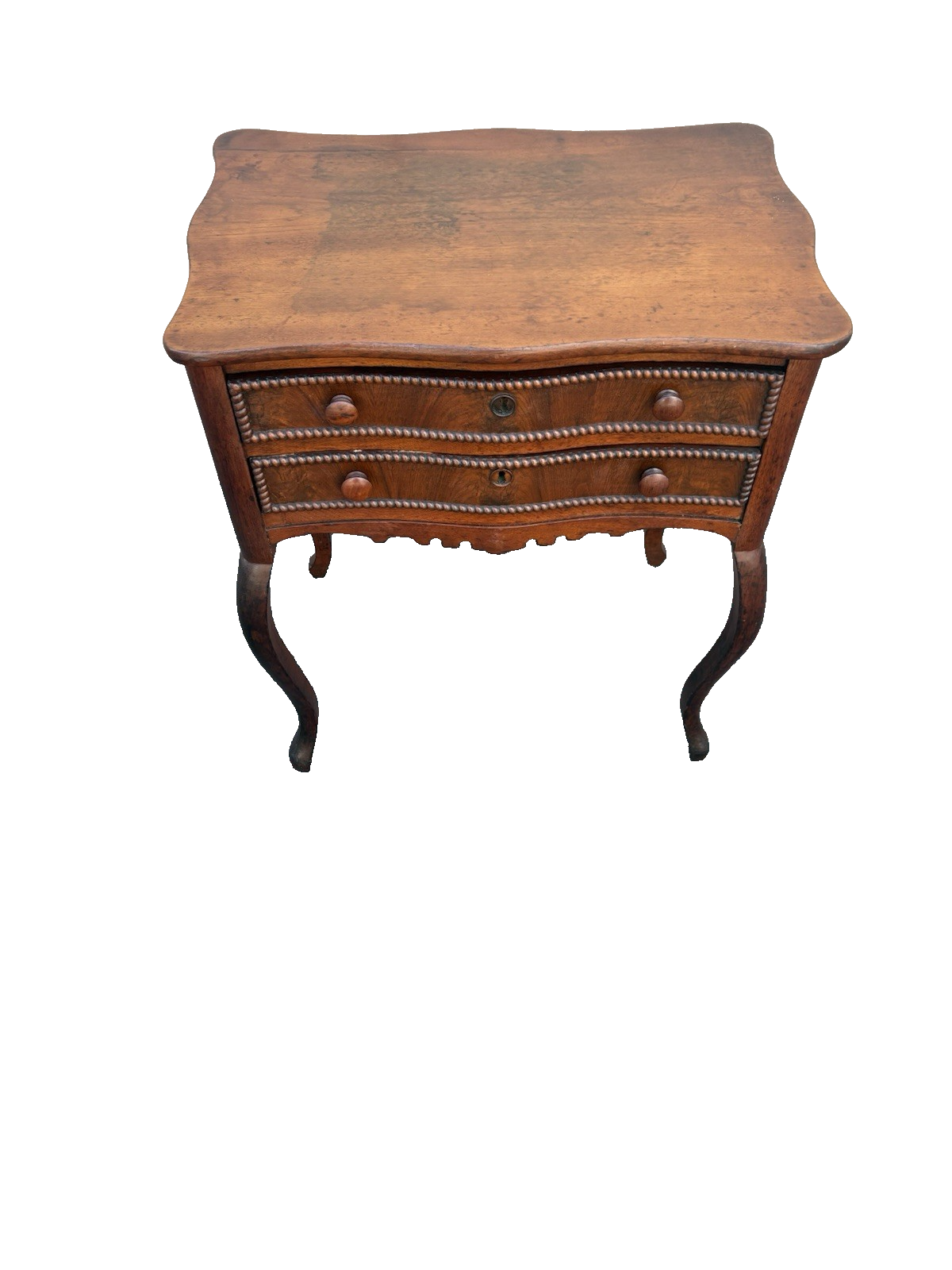 66964 Antique Empire Mahogany Nightstand End Table Stand