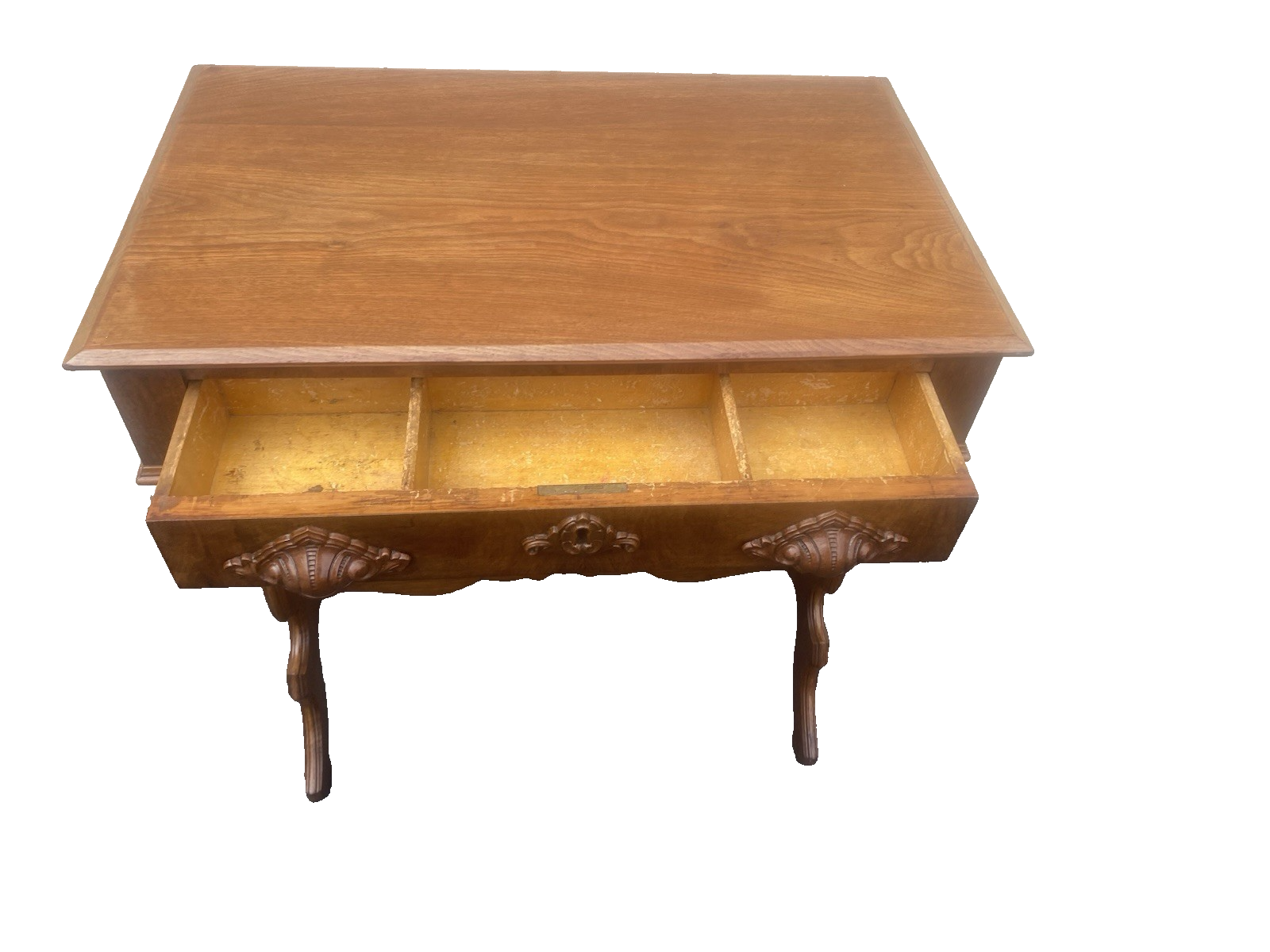 66588 Antique Walnut Victorian Lamp Table Stand