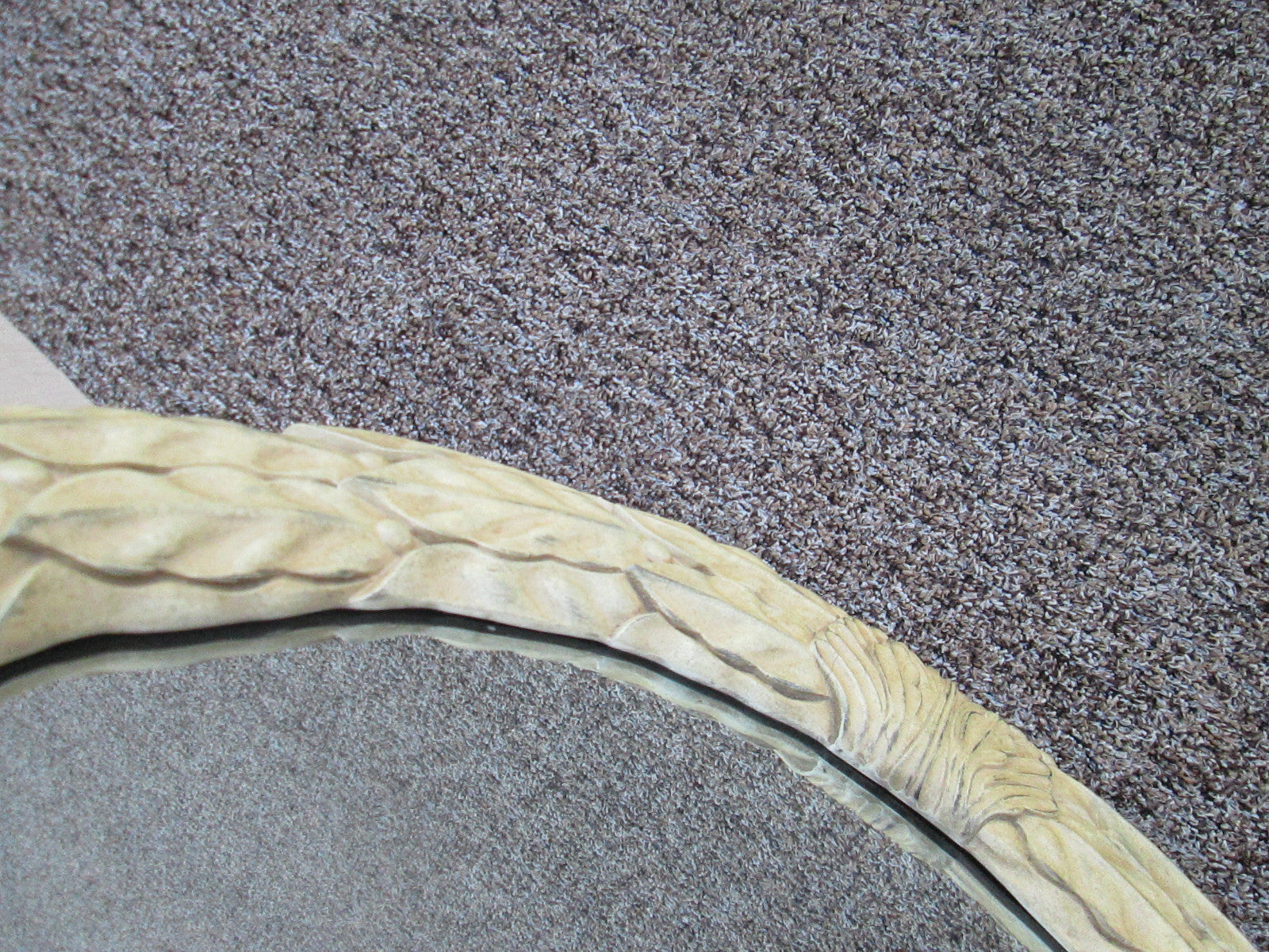 58518 Oval Fancy Carved Romantic Shabby   Decorator Leaf Mirror