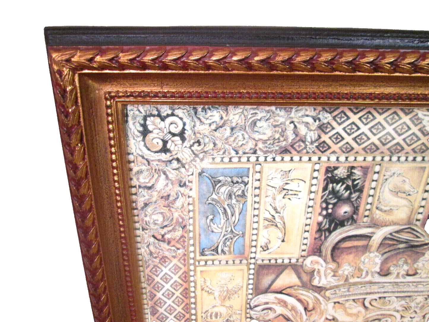 56537 ROYAL GAMBIT BOMBAY Picture Print in Fancy frame