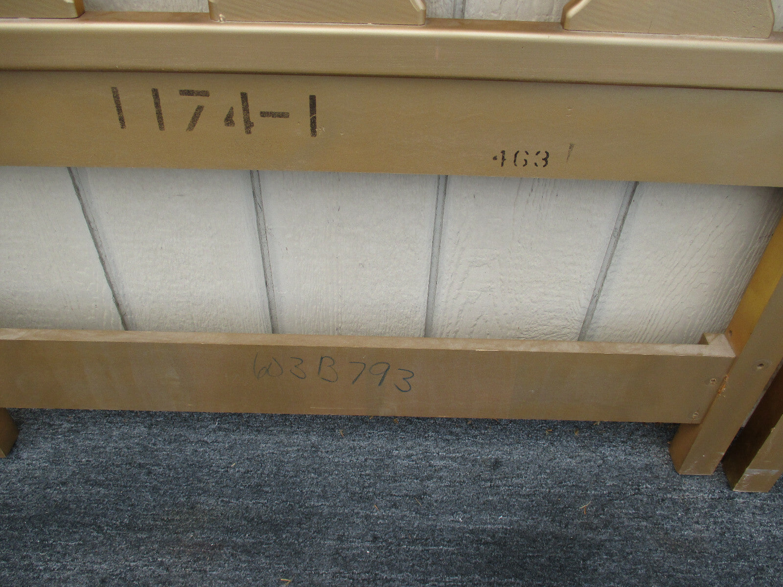 62957 TWIN Size Gold Headboard