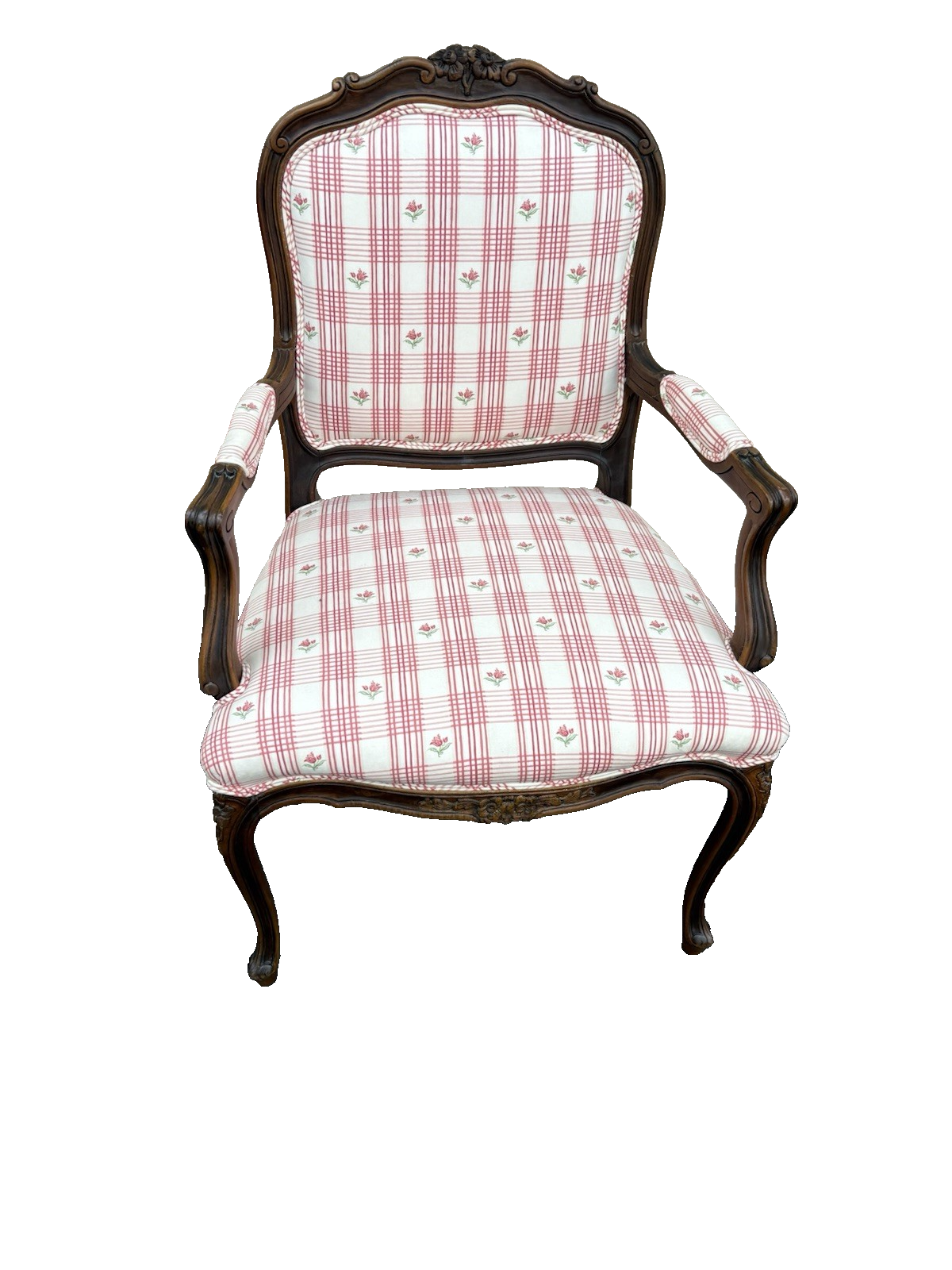 66768  Pair Ethan Allen Bergere LOUIS XV Armchair Chair s