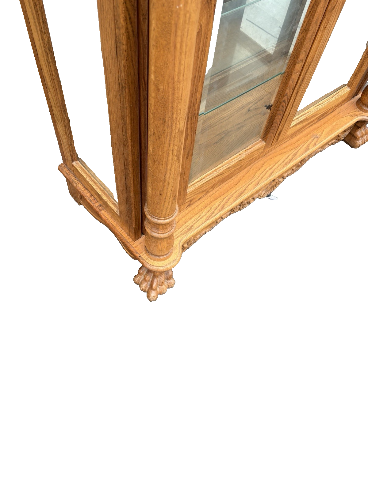 66737 Super Quality Oak Curio China Cabinet