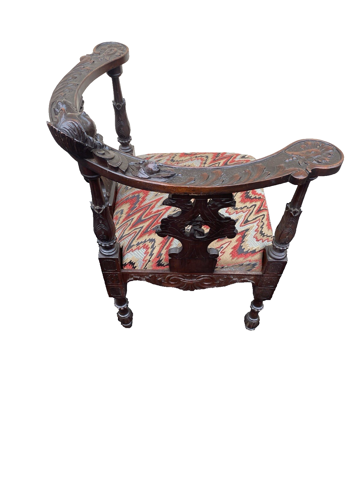 65608 CUSTOM HAND MADE Figural Corner Chair