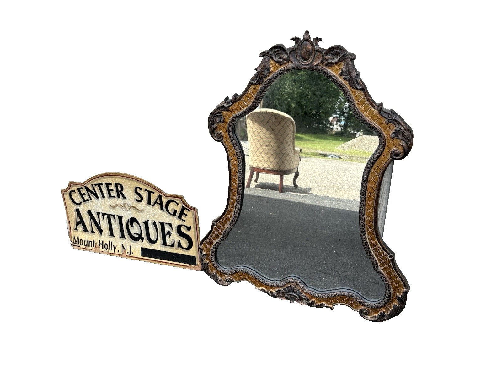66845 Fancy Decorator Mirror in Fancy Picture Frame
