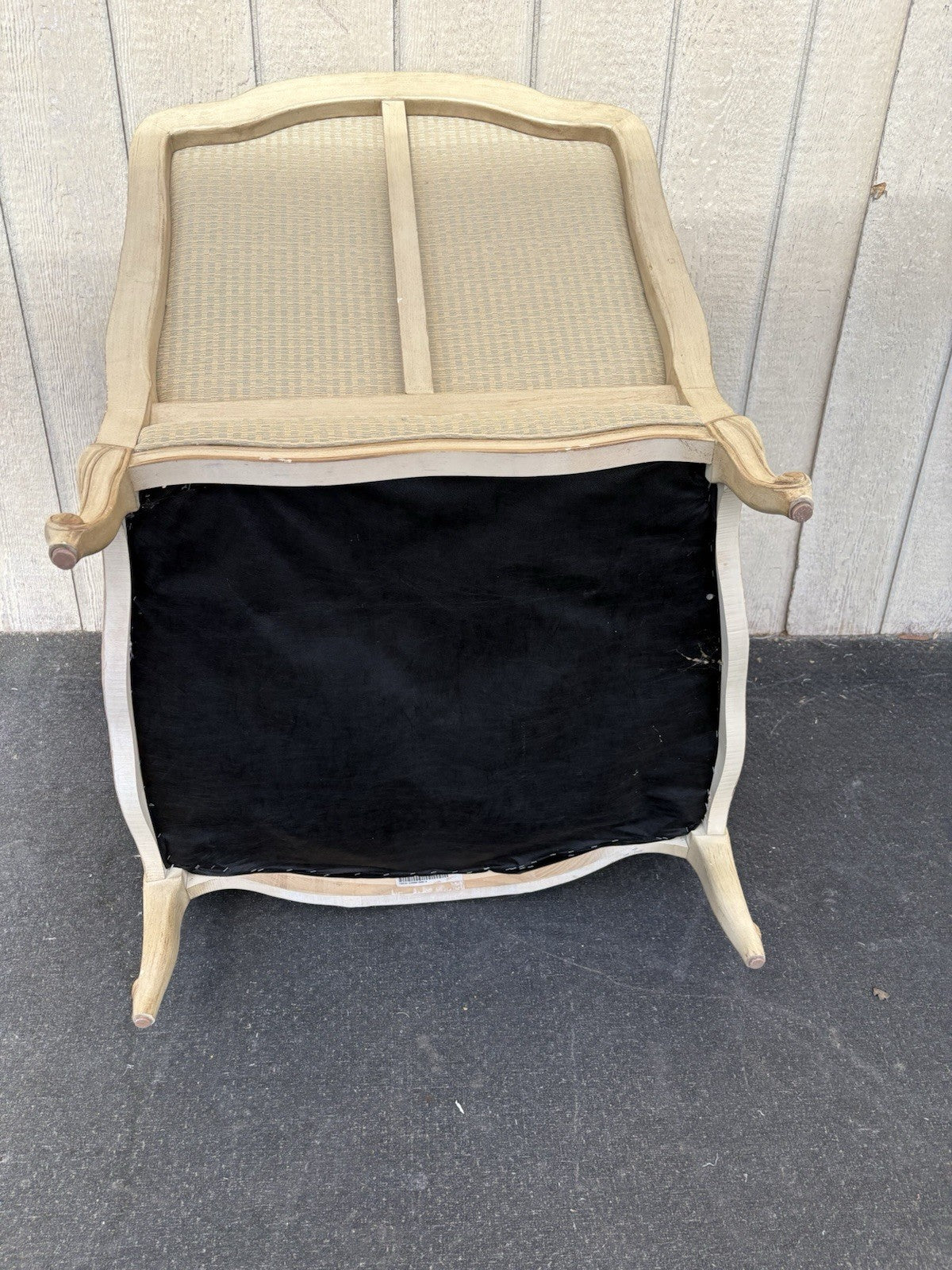 66694   CENTURY Furniture Louis XV Chair with  Stool