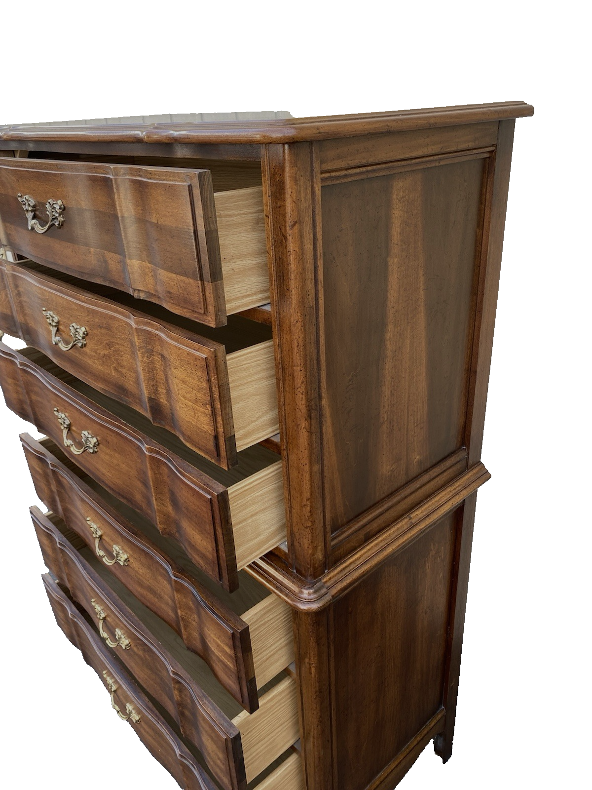 66621 French Provincial High Chest Dresser