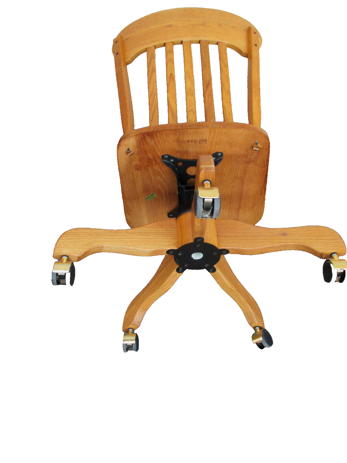 62628   WINNERS ONLY Oak Roll Top Desk w/ Swivel Office Chair