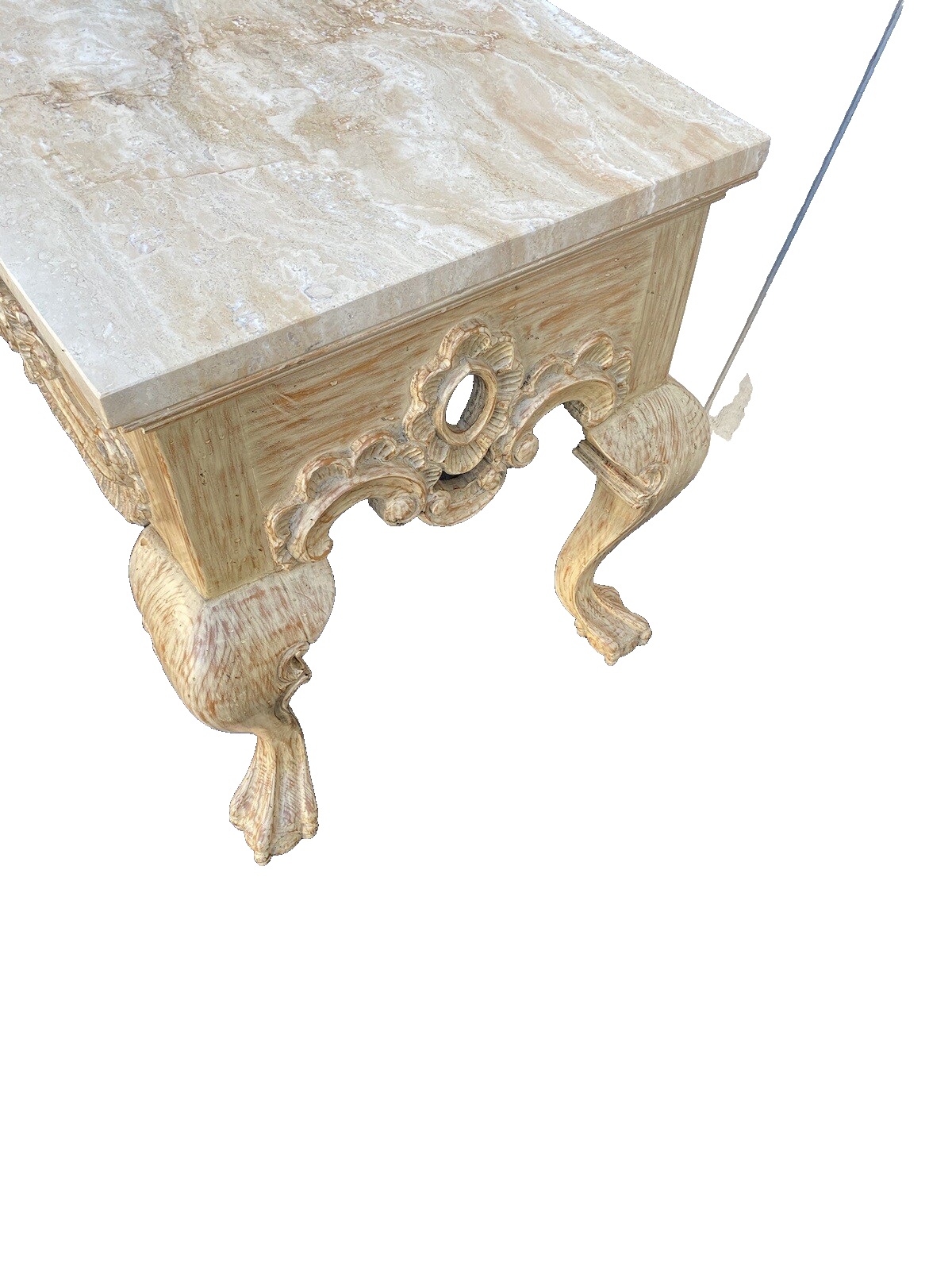 64958 Quality Marble Top Console Hall Table Sideboard Server