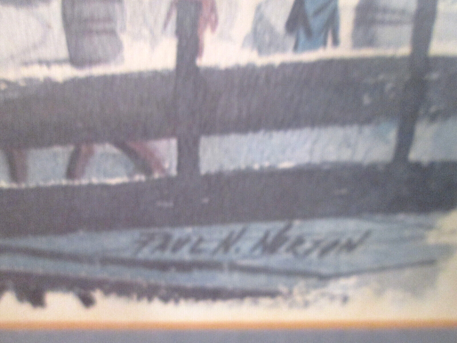 58653 Pair of Ship Watercolor Framed Prints by PAUL N NORTON SEA Scape