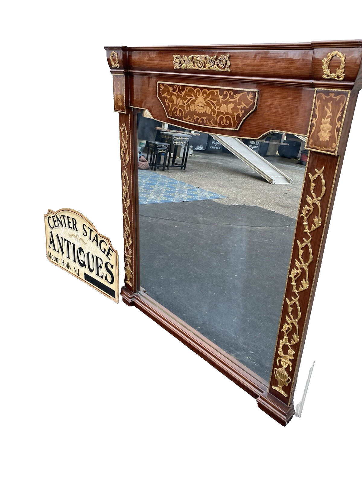 66159 Super Fancy Decorator Mirror with Bronze ormalu