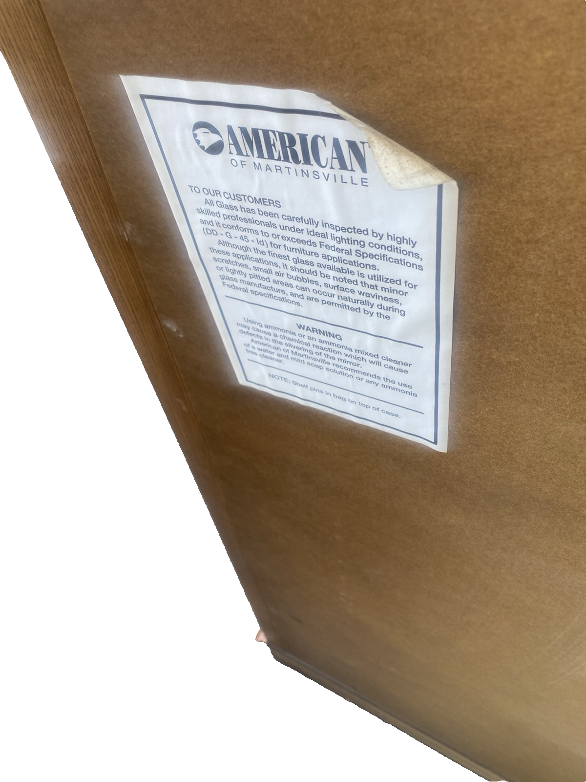 66429 Oak American of Martinsville  Furniture Corner China Curio Cabinet