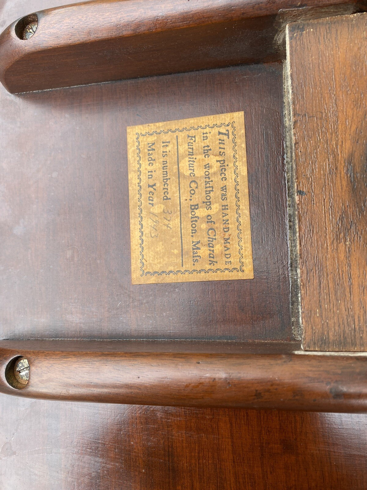 66324 CHARAK Furniture  PAIR   Mahogany Tilt Top Lamp Table Stand s