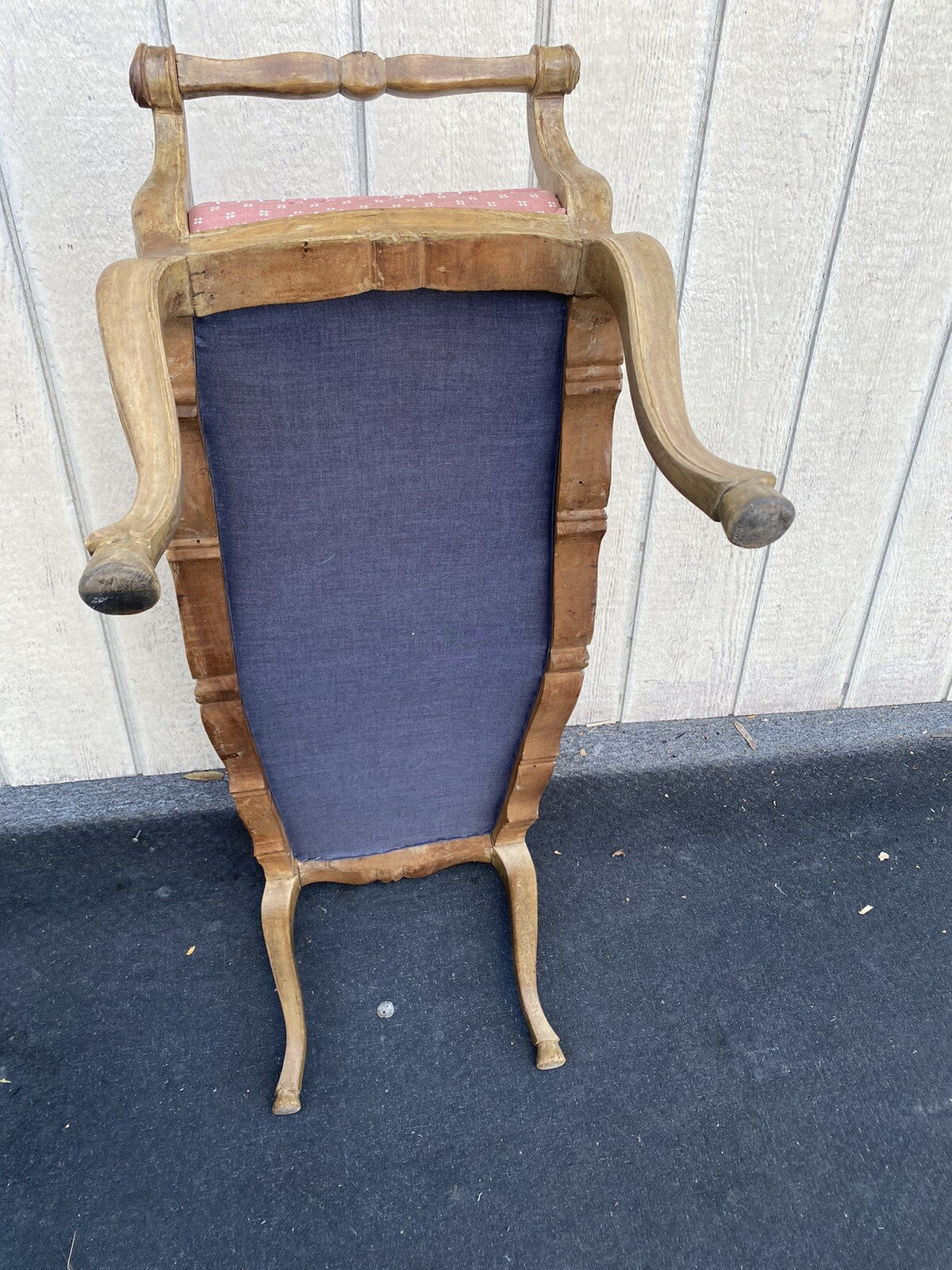 65935  French Country Louis XV window Bench Ottoman