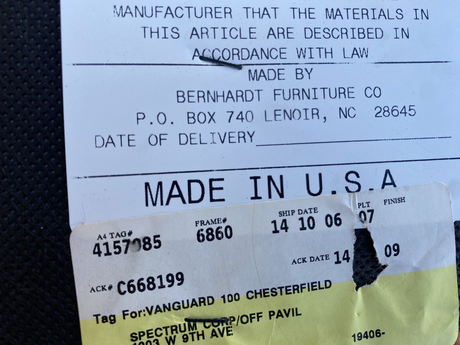 65282   PAIR Of  BERNHARDT Stool s  Ottoman s   Bench s