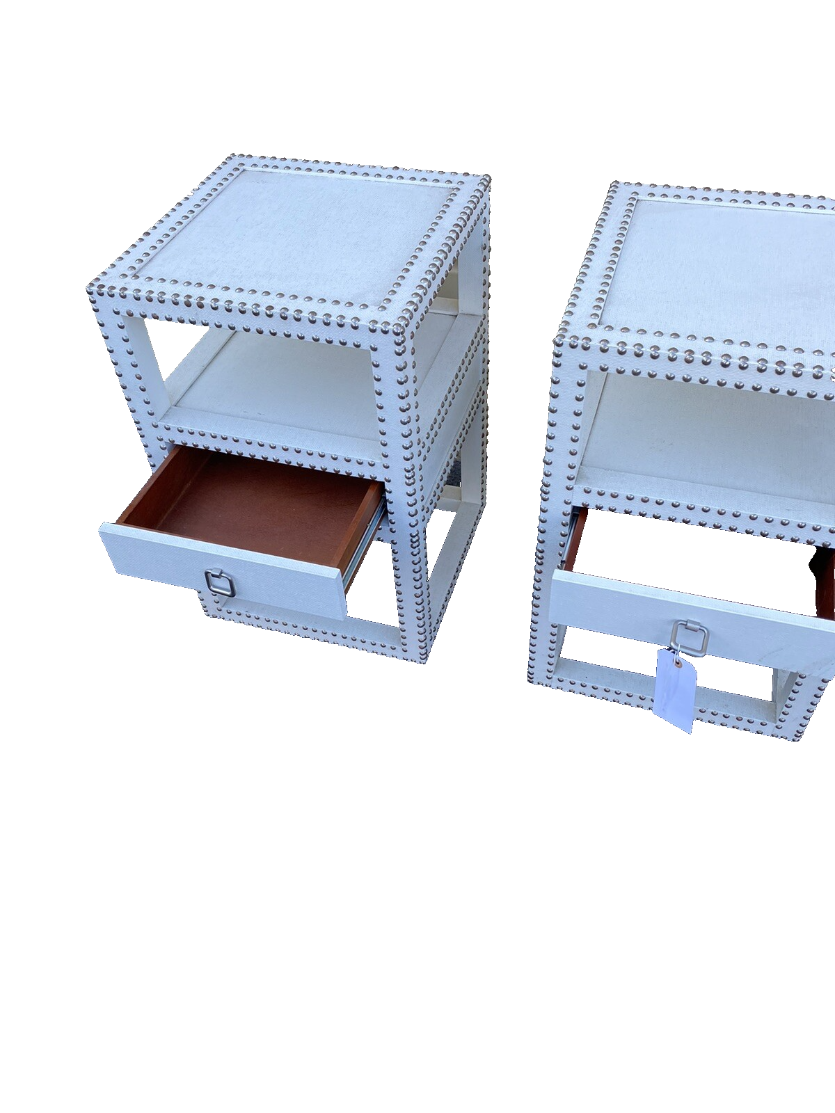 65680 Pair Decorator Modern Nightstand End Table Stand