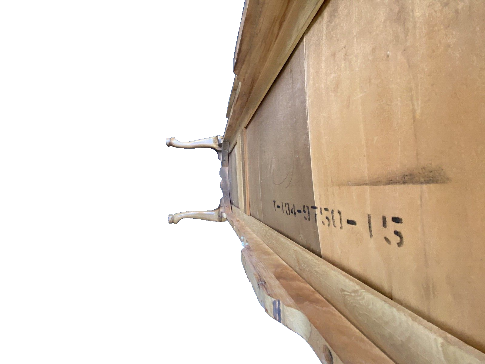 66219   Thomasville Country Manor  Oak Bookcase Curio Cabinet