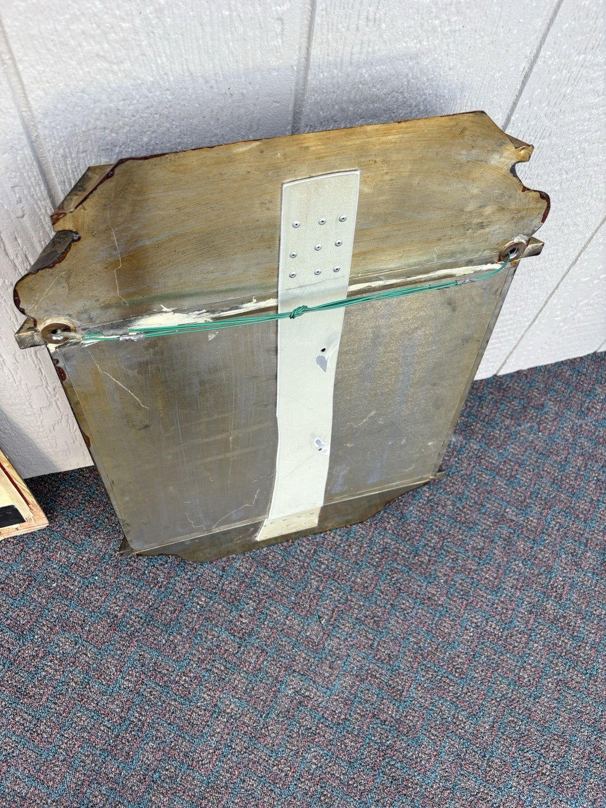 66958 METAL CLAD Whatnot Curio Wall Shelf w/ 2 Doors