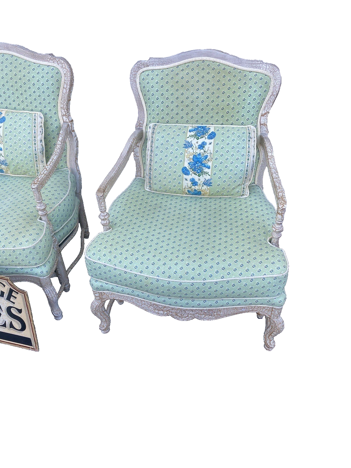 65139 Pair QUALITY Hand Made ROBB STUCKY Decorator Armchair Chair s