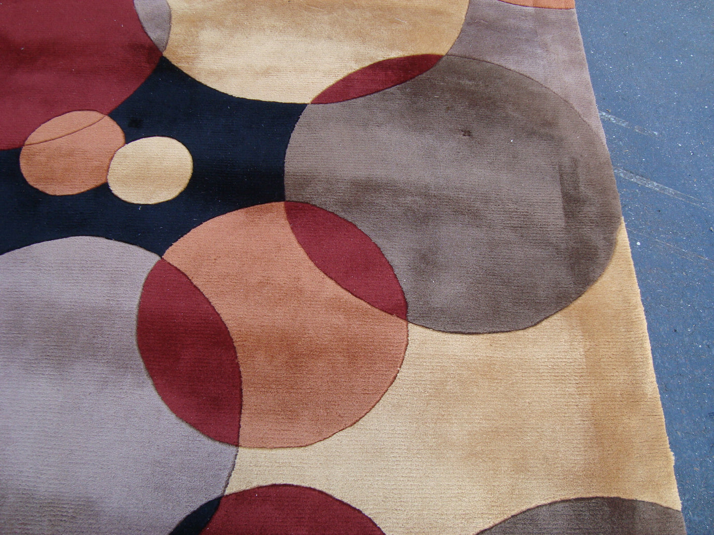 Rug 206 Large NEWWANW 37 BLK80BO  Modern Machine Made Wool Rug SIZE  8' x 11'