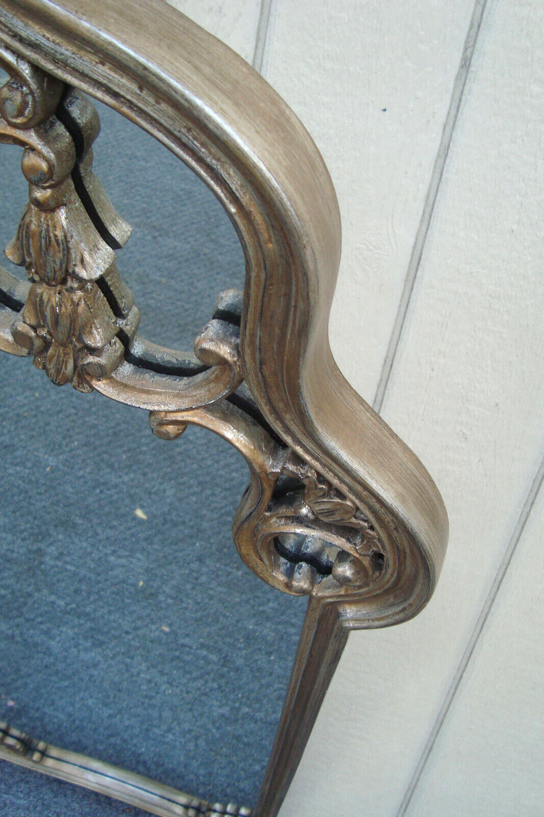 62004  Silver Decorator Mirror in Fancy Picture Frame