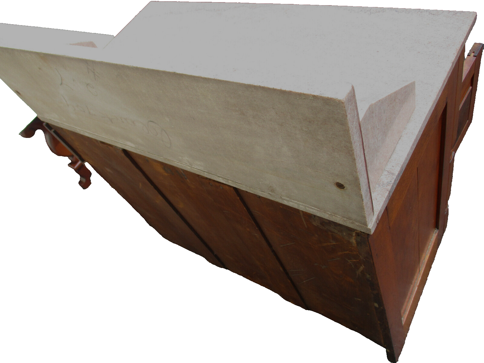 63604 Antique Victorian Walnut Washstand Chest Dresser
