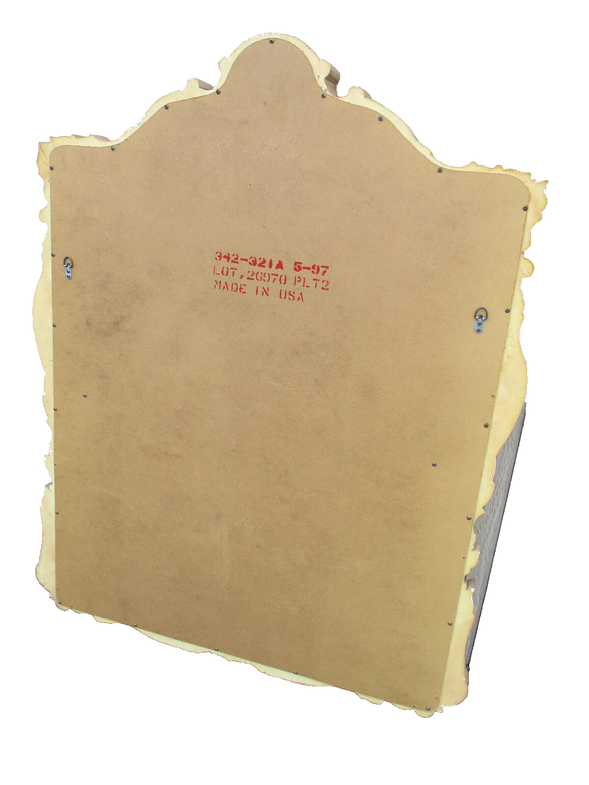 62937 Large Decorator Shell Top Mirror 45 x 57