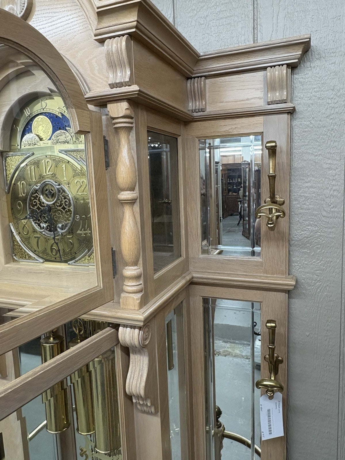 66395   Modern RIDGEWAY Grandfather Clock Hatrack Umbrella Stand