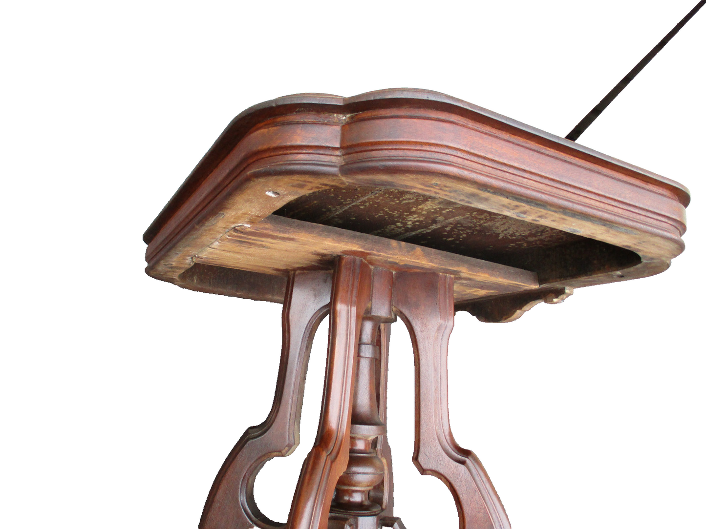 62691  Antique Victorian Walnut Lamp Table Stand