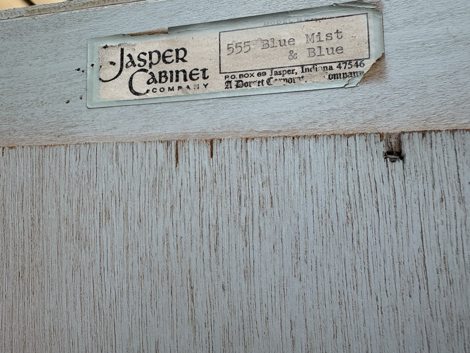 66687  Baby Blue Decorator JASPER Furniture Curio China Cabinet