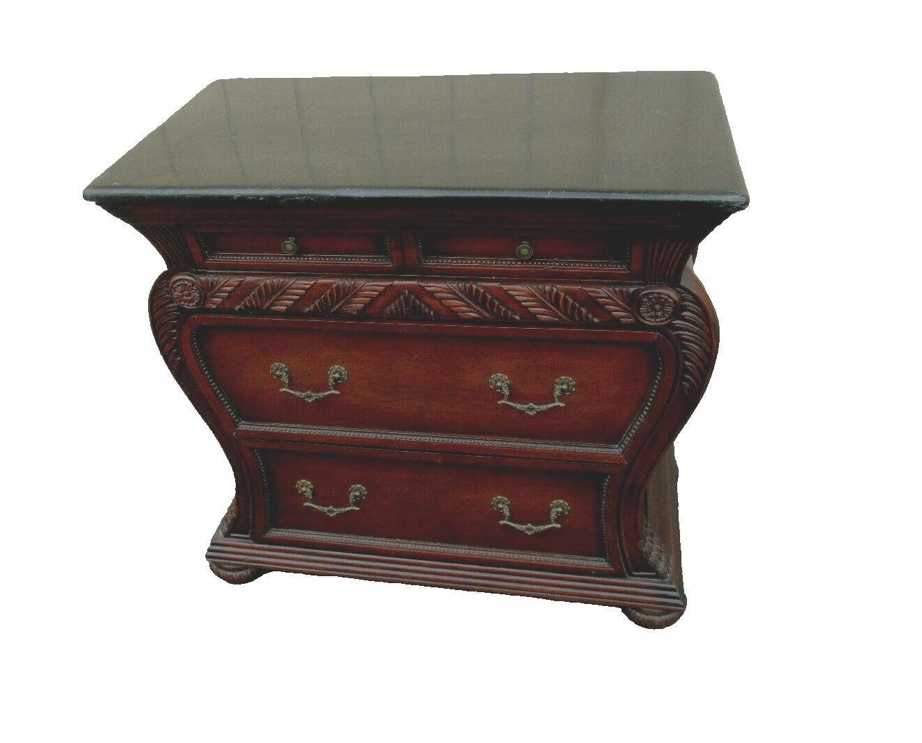 63027   Marble Top Nightstand End Table Stand Batchelor  Chest Dresser
