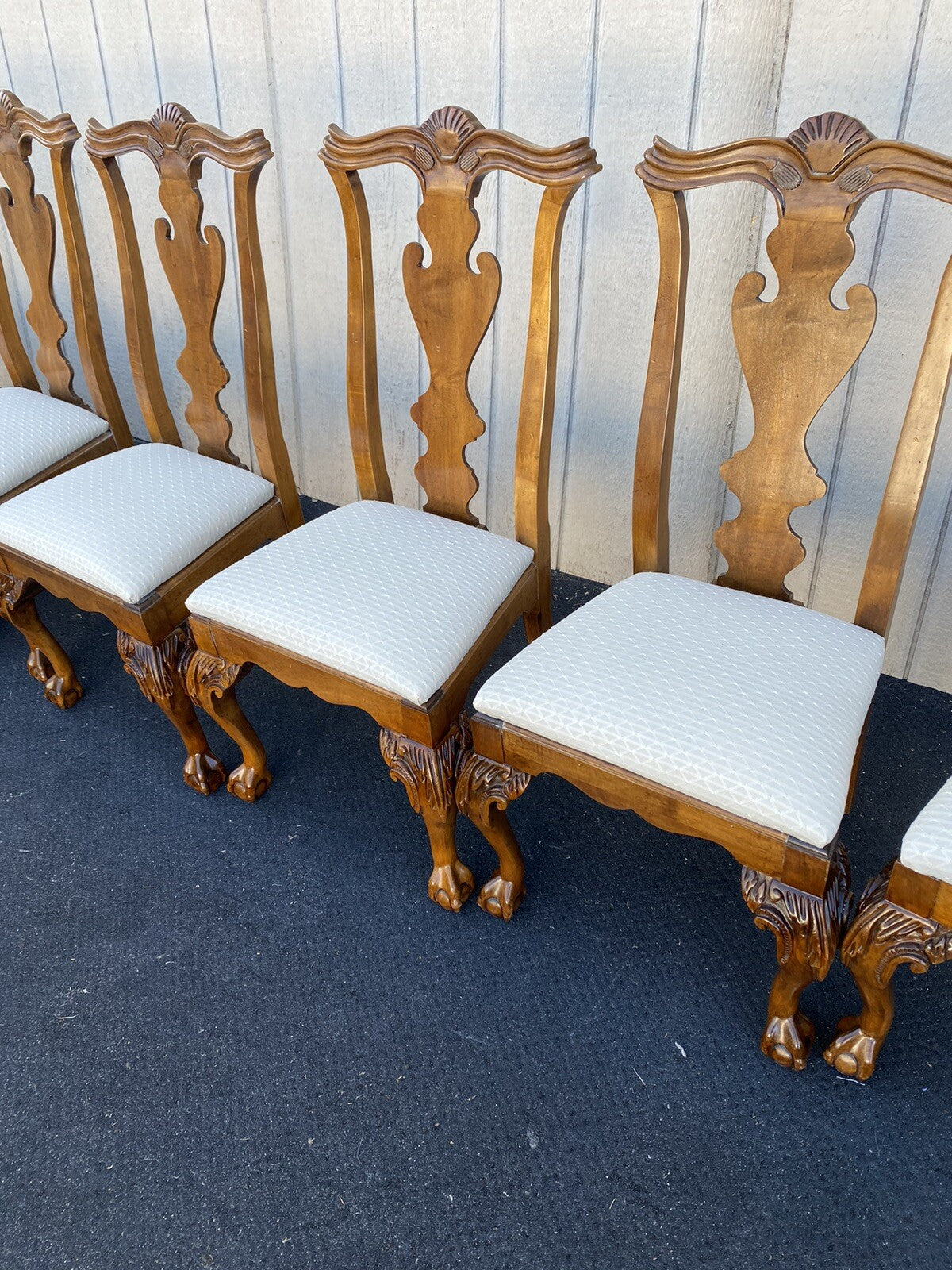 65119 Set of 8 Century Furniture Chippendale Dining Chair s