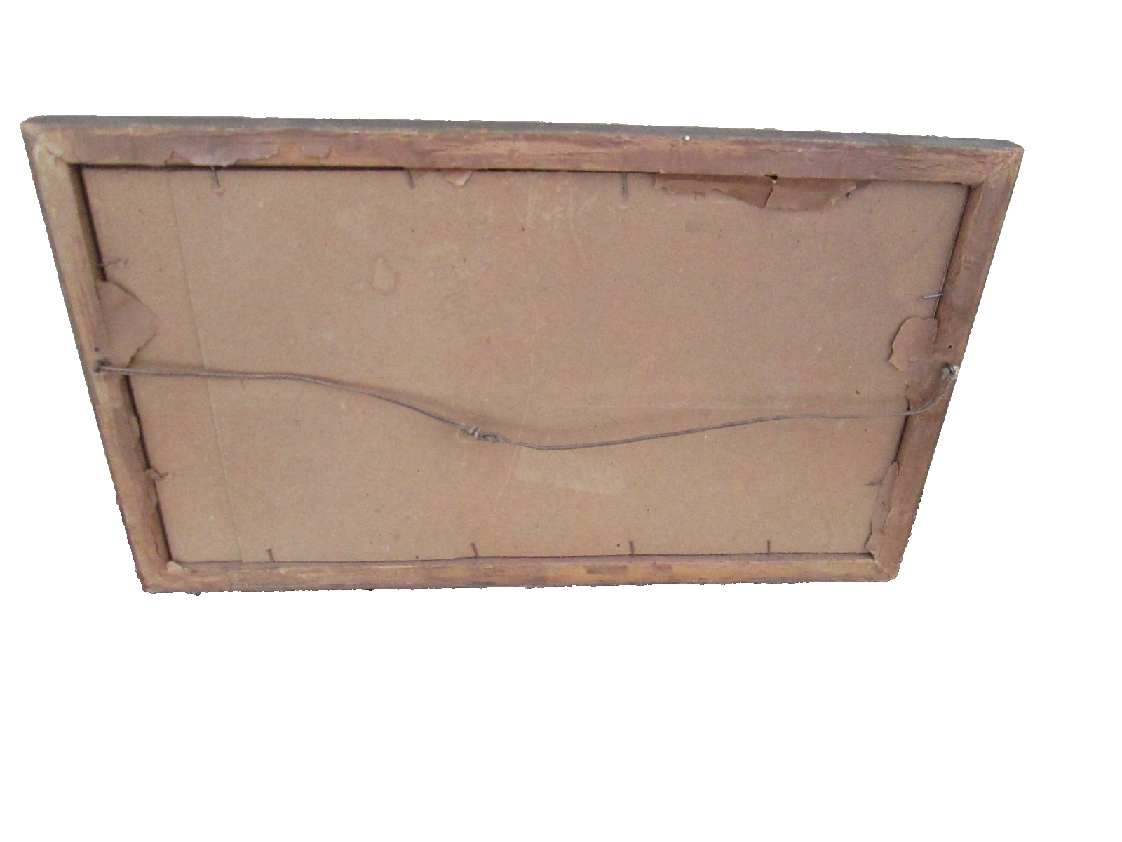 39728  Antique Reynard Print in Fancy Deco Picture Frame