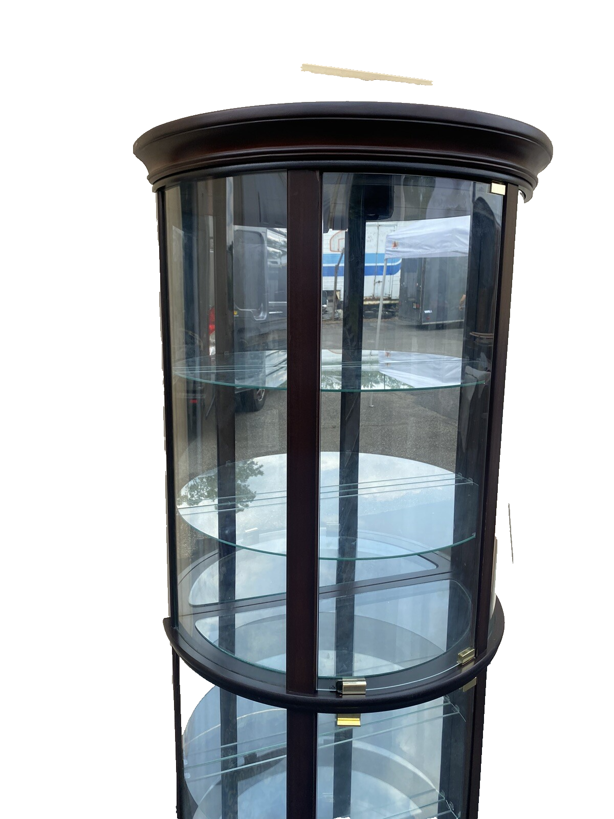 65442 PULASKI Bow Glass Curio China Cabinet