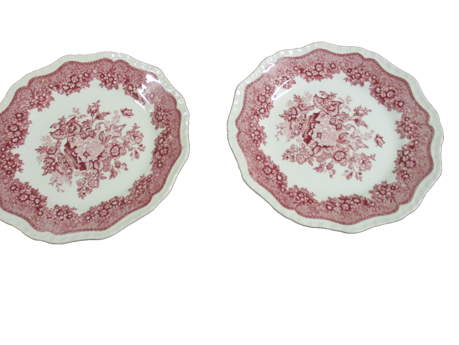 COL 01:       Set of  12 Mason ASCOT PATTERN 8" Ironstone Plates