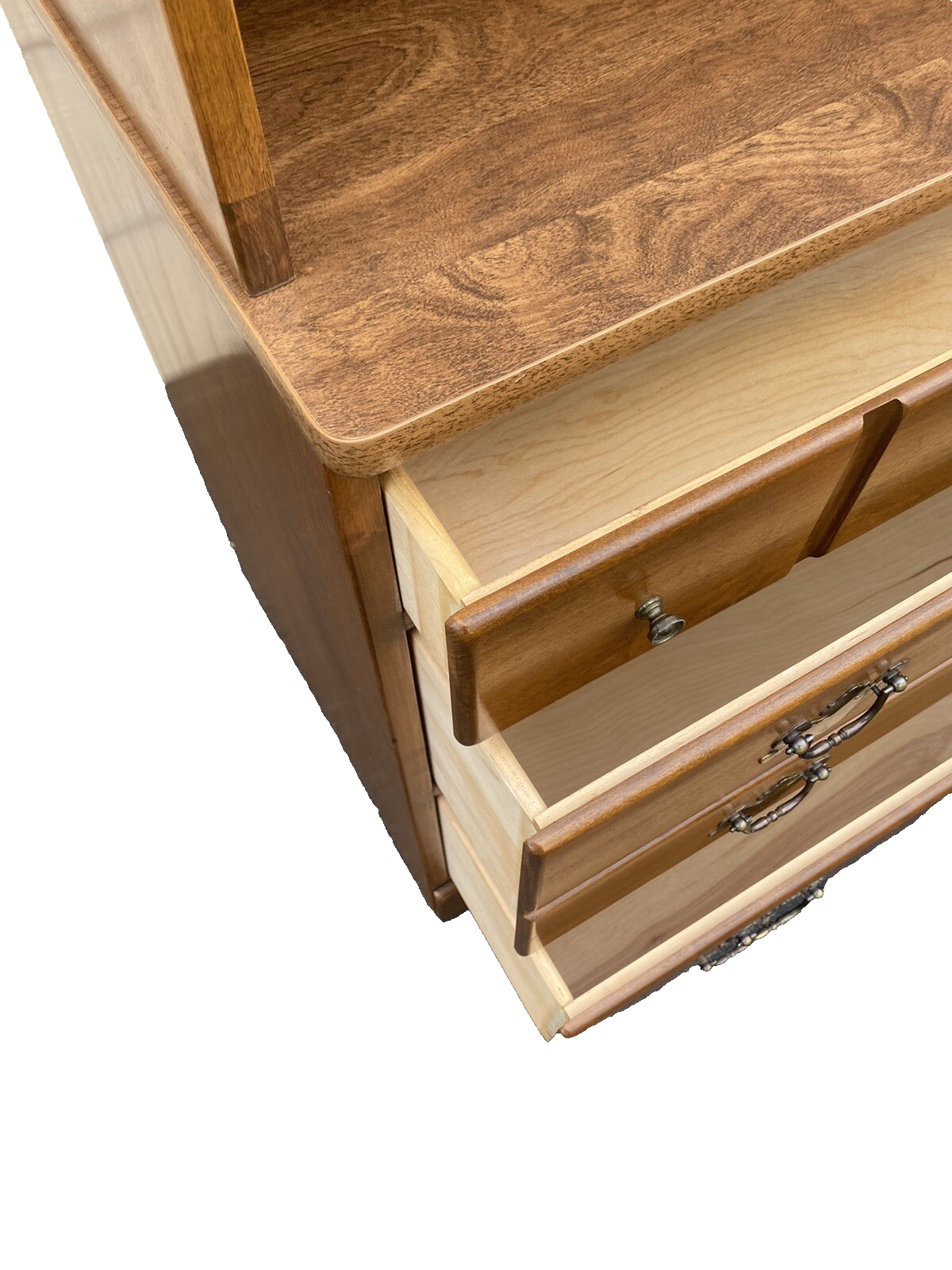 65542 Ethan Allen Cabinet with Bookcase top