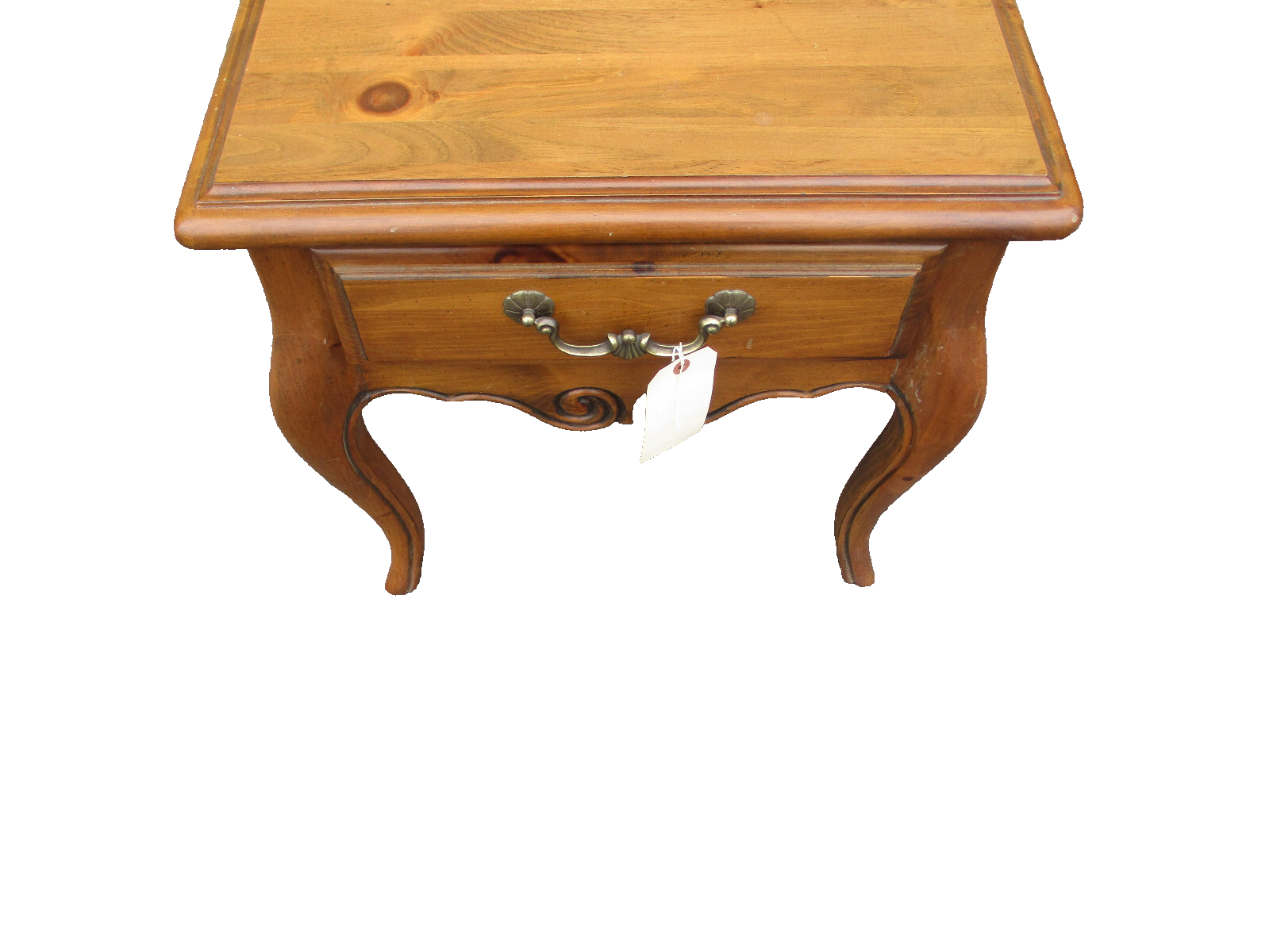 59737 ETHAN ALLEN  Pine Lamp Table Stand Nightstand