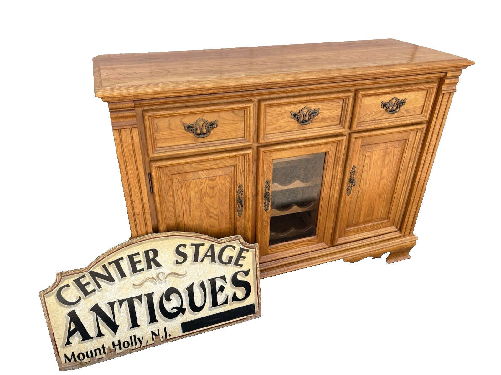 66998 Oak Buffet Sideboard Server Cabinet Richardson Furniture