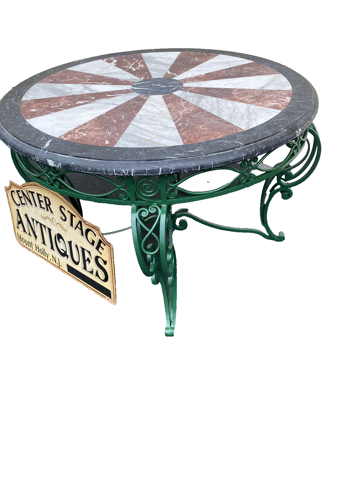 65987 Super Quality Round Marble Top Dining / Foyer Table